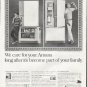 1964 Amana Refrigerator Ad "We care"
