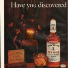 1961 Hiram Walker's Ten High Bourbon Ad "TRUE bourbon"