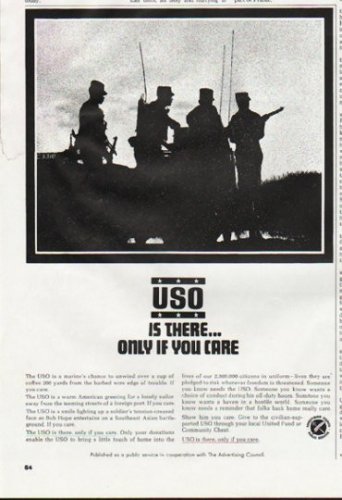 1965 USO Ad "Is There"