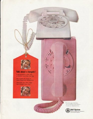 1965 Bell System Ad "Talk about a bargain"