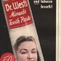 1948 Dr. West's Tooth Paste Ad "Package of Smiles"