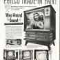1958 Philco Television Ad "Trade-In"