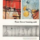 1958 Kimble Glass Company Ad "fire or freezing cold"