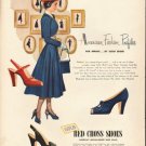1948 Red Cross Shoes Ad "American Fashion Profiles"