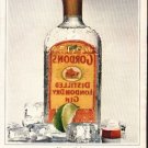 1980 Gordon's Gin Ad "crystal-clear"