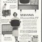 1958 Sylvania TV Ad "Like two sets"