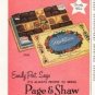 1956 Page & Shaw Ad "Emily Post Says"