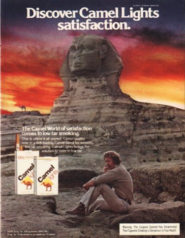 1980 Camel Cigarettes Ad "satisfaction"