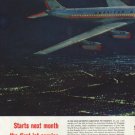 1958 American Airlines Ad "Across the continent"