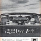 1961 Libbey Owens Ford Glass Ad "Open World"