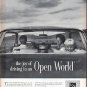 1961 Libbey Owens Ford Glass Ad "Open World"