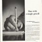1956 New England Life Ad "magic pencil"