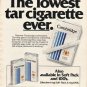 1980 Cambridge Cigarettes Ad "lowest tar cigarette"