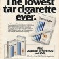 1980 Cambridge Cigarettes Ad "lowest tar cigarette"