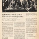 1963 Famous Writers School Ad "12 famous authors"