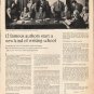 1963 Famous Writers School Ad "12 famous authors"