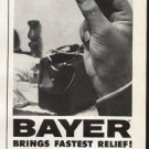 1961 Bayer Aspirin Ad "the pains and fever"