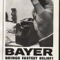 1961 Bayer Aspirin Ad "the pains and fever"