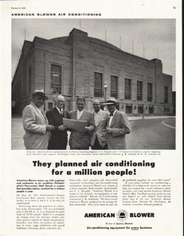 1956 American Blower Ad "They planned"