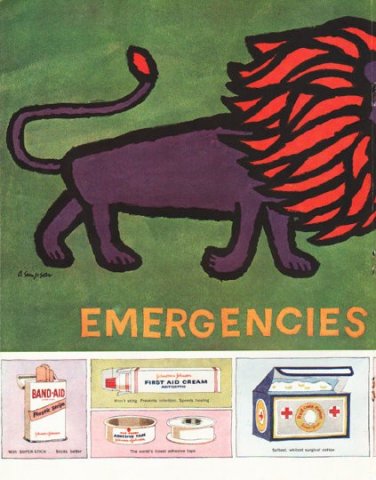 1956 Johnson & Johnson Ad "Don't Wait"