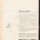 1961 American Oil Company Ad "World's Tallest Traveler!"