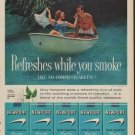 1960 Newport Cigarettes Ad "Hint of Mint"