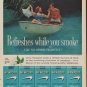 1960 Newport Cigarettes Ad "Hint of Mint"
