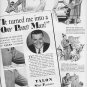 1937 Talon Slide Fastener Ad "One Pants Man"