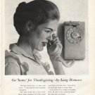 1961 Bell Telephone System Ad ""home" for Thanksgiving"