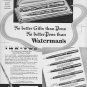1937 Waterman's Pens Ad "No Better Gifts"