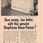 1953 Deepfreeze Home Freezer Ad "Save Money"