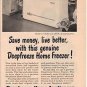 1953 Deepfreeze Home Freezer Ad "Save Money"