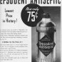 1937 Pepsodent Antiseptic Ad "Giant Size"