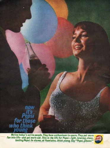 1961 Pepsi-Cola Ad "today's active people"