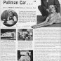 1937 Pullman Company Train Cars Ad "Heap O' Livin'"