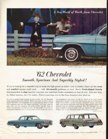 1962 Chevrolet Ad "A New World" ~ (model year 1962)