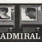 1963 Admiral Television Ad "totally new concept"