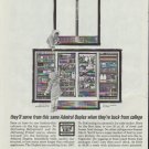 1961 Admiral Refrigerator Ad "back from college"