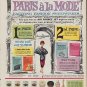 1960 Pond's Skin Cream Ad "Paris A La Mode"