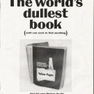 1964 Yellow Pages Ad "world's dullest book"