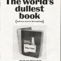 1964 Yellow Pages Ad "world's dullest book"