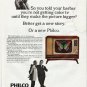 1965 Philco Television Ad "told your barber"