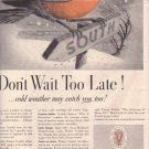 1937 Veedol Motor Oil Ad "Don't Wait"