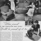 1937 Kroehler Furniture Ad "We're Proud"