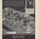 1937 Heirloom Plate Silver Ad "For All Your Tomorrows"