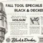 1956 Black & Decker Ad "Fall Tool Specials"