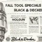 1956 Black & Decker Ad "Fall Tool Specials"