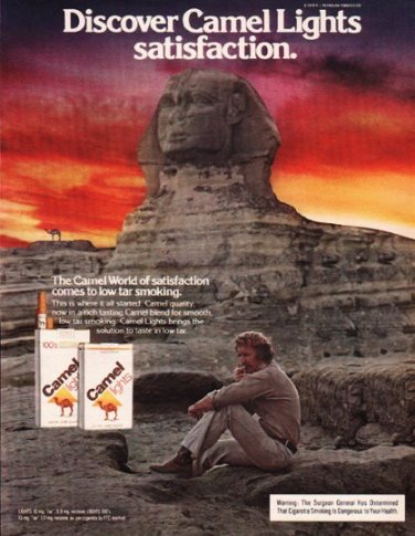 1980 Camel Cigarettes Ad "Discover Camel Lights"