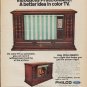 1971 Philco Television Ad "Bruno Furniture & Appliance"