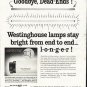 1958 Westinghouse Ad "Dead Ends"